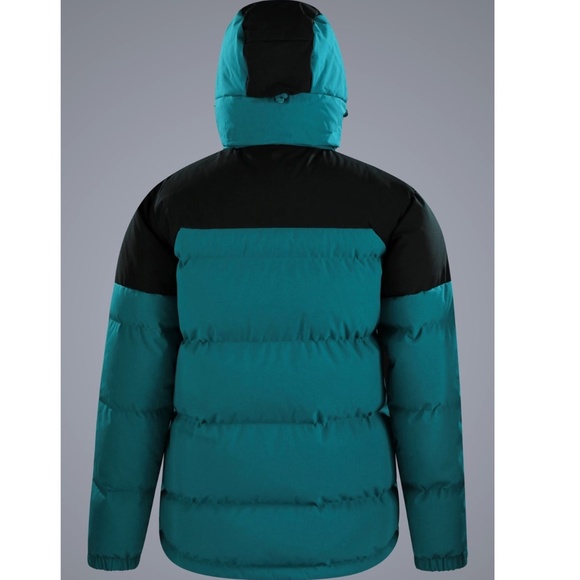 Mountain Warehouse Ultra Avalanche Goose Down Jacket Sz 12 Teal/Black NWOT - Picture 4 of 9
